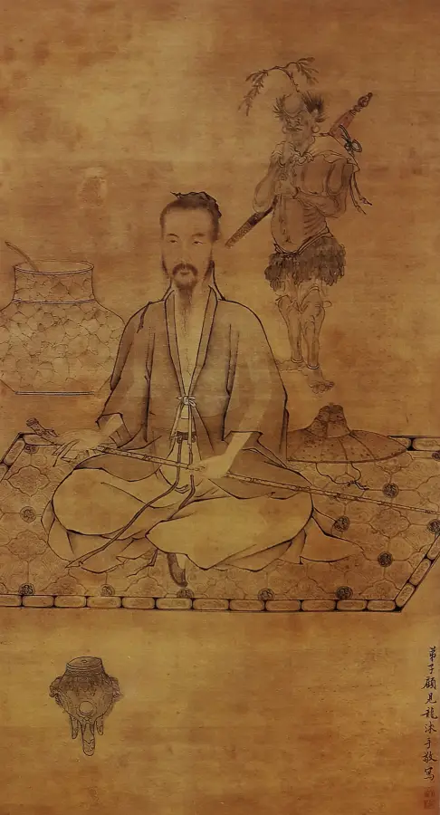 顾见龙绘吕洞宾像